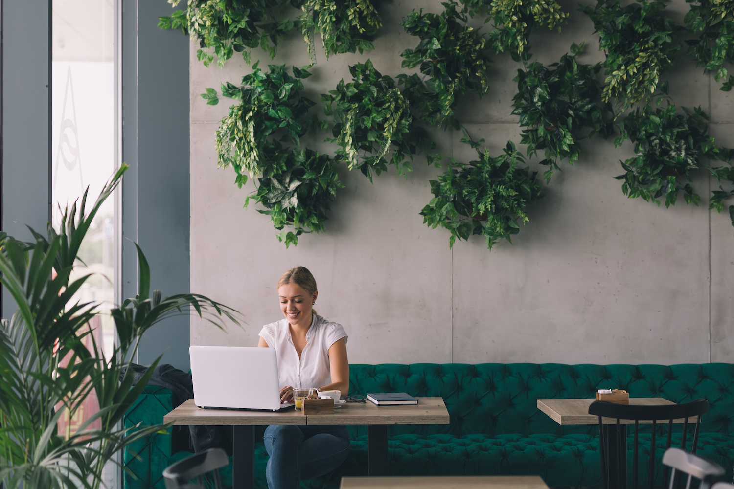 Worker at a desk